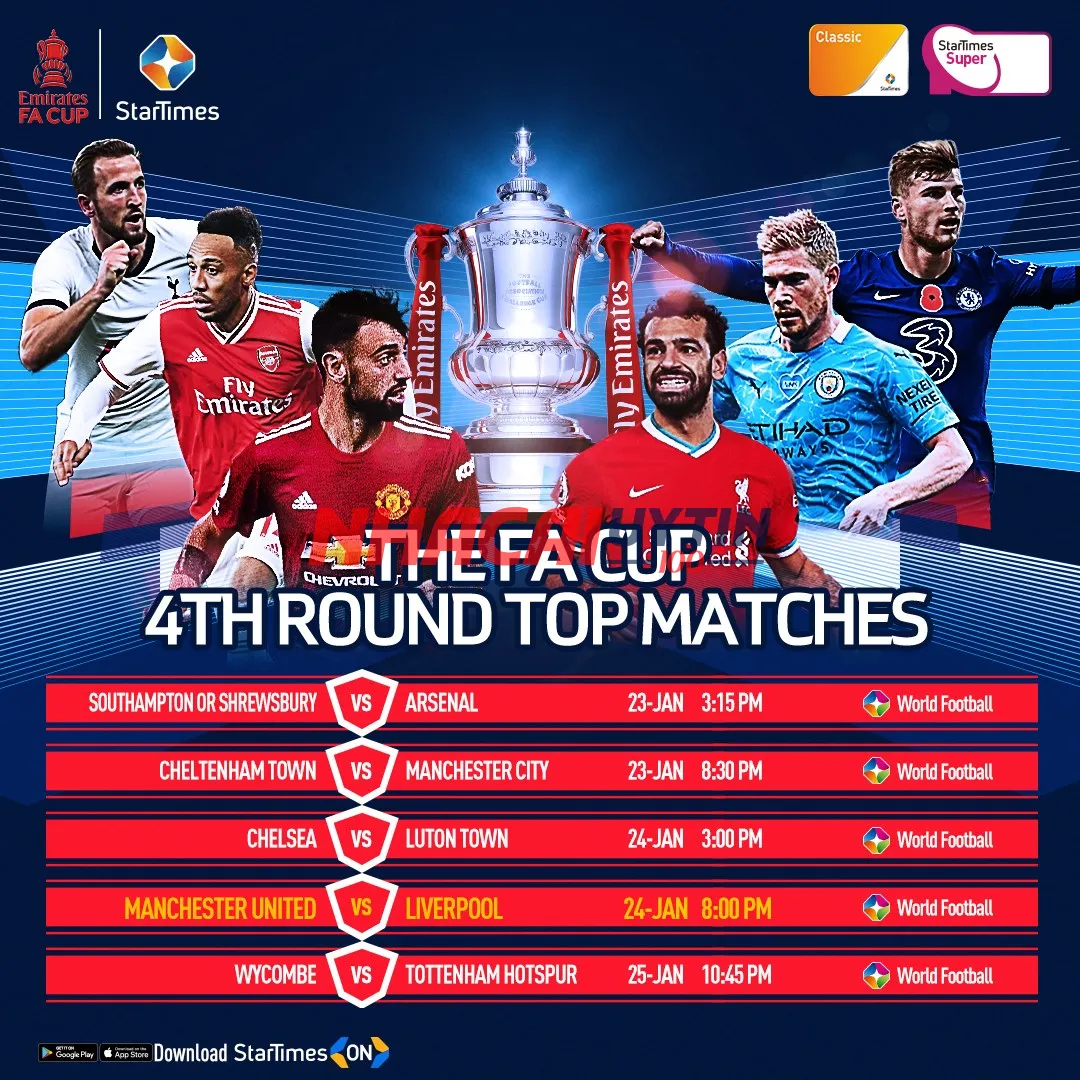 Làm thế nào để có thể theo dõi lịch thi đấu Cúp FA?