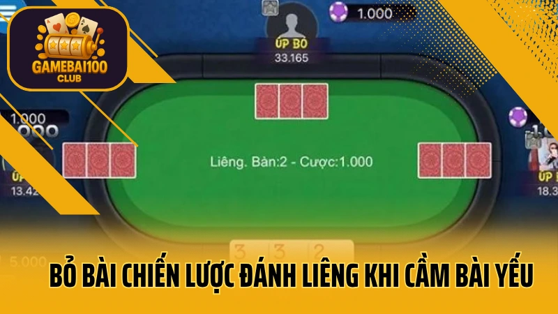 Cầm bài xấu đánh sao? 3 chiến thuật đánh liêng kèo dưới thành kèo trên 5 Bỏ bài chiến lược đánh liêng khi cầm bài yếu