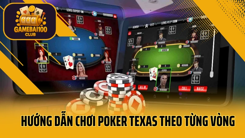 Texas hold’em cơ bản – hướng dẫn chơi poker texas từng bước 5 Hướng dẫn chơi poker texas theo từng vòng