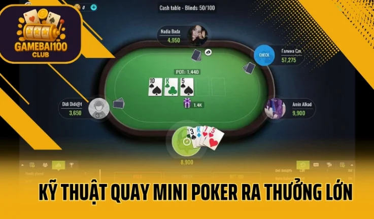 Mẹo Quay Mini Poker Trúng Lớn – 5 Kinh Nghiệm Từ Người Thật Việc Thật