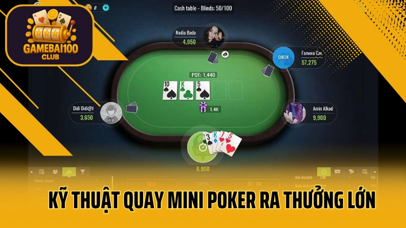 Mẹo quay mini poker trúng lớn – 5 kinh nghiệm từ người thật việc thật