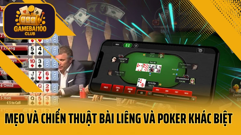 Liêng: so sánh chiến thuật bài liêng và poker 4 Mẹo và chiến thuật bài liêng và poker khác biệt