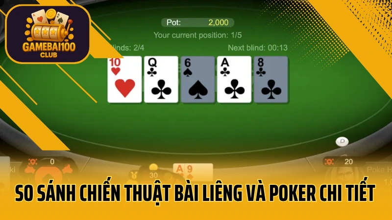 Liêng: so sánh chiến thuật bài liêng và poker 3 So sánh chiến thuật bài liêng và poker chi tiết